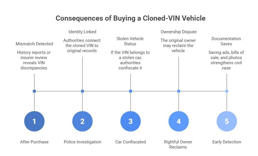 consequences of buying a cloned-vin car