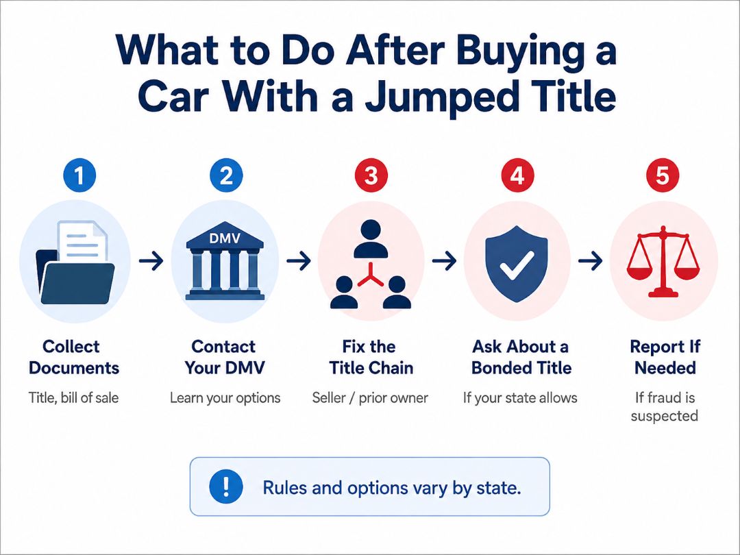 What to do after buying a car with a jumped title