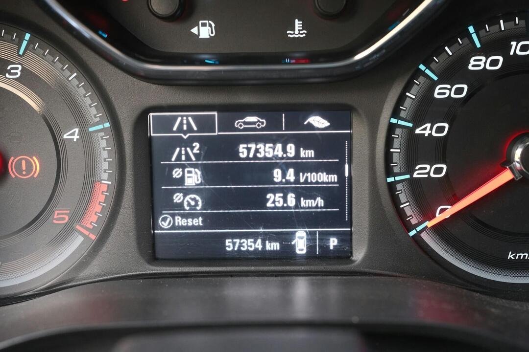 close-up of a car odometer