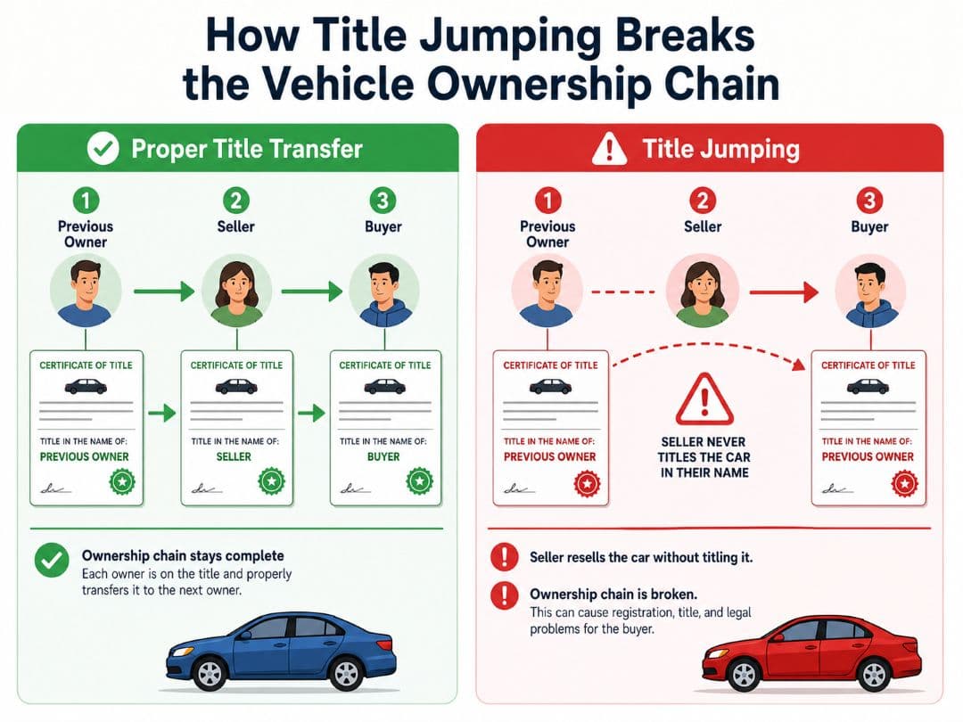 How title jumping breaks the vehicle ownership chain