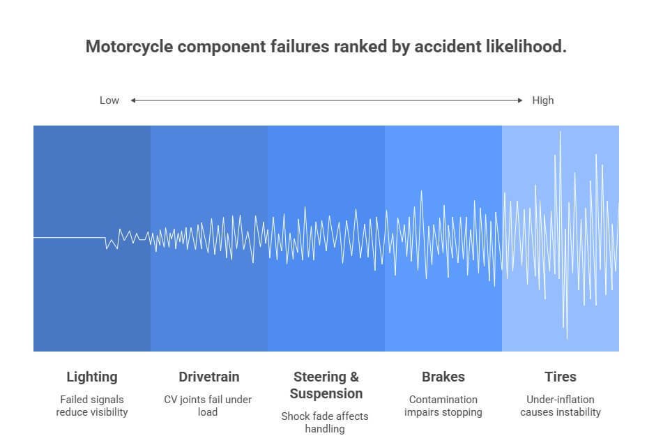 motorcycle component failures