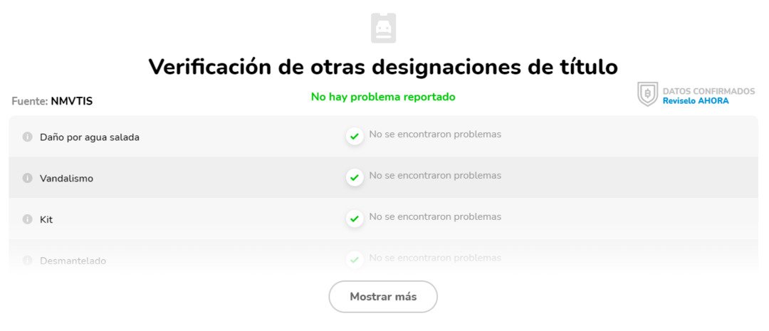 History of car title in Spanish