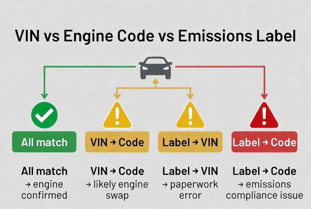 VIN vs code vs label