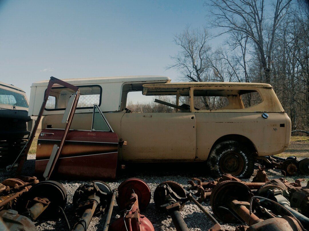 vehicle at a salvage yard