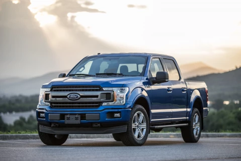 blue Ford f150