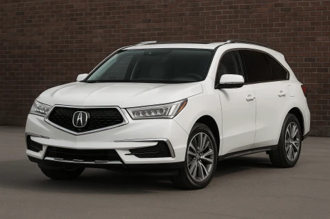 white acura mdx