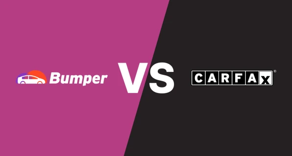 le concept de comparaison des rapports Bumper et Carfax sur l'historique des véhicules