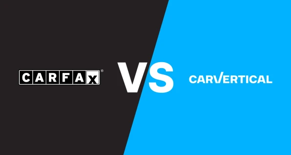 le concept de comparaison des rapports CarVertical et Carfax sur l'historique des véhicules